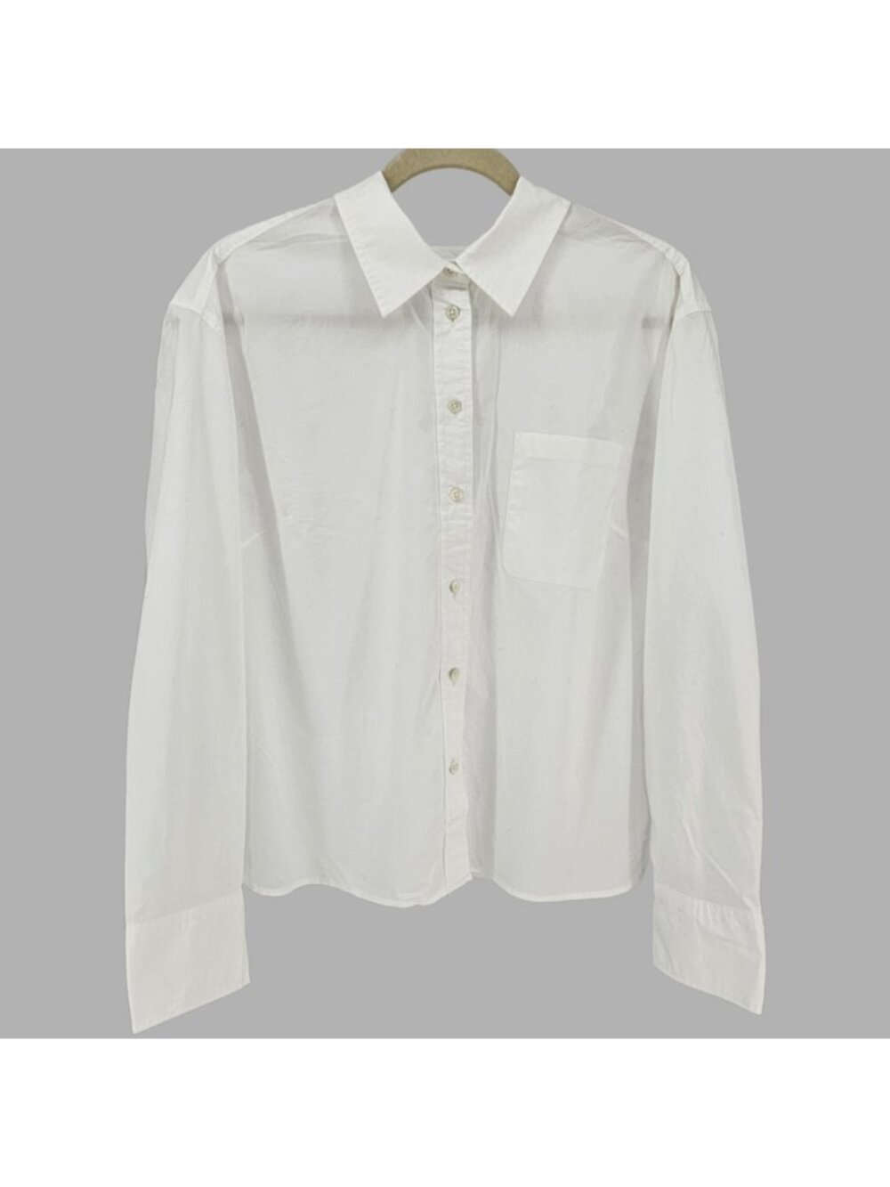 TALBOTS Womens Large White 100% Cotton Long Sleeve Button Up Shirt New W Tags